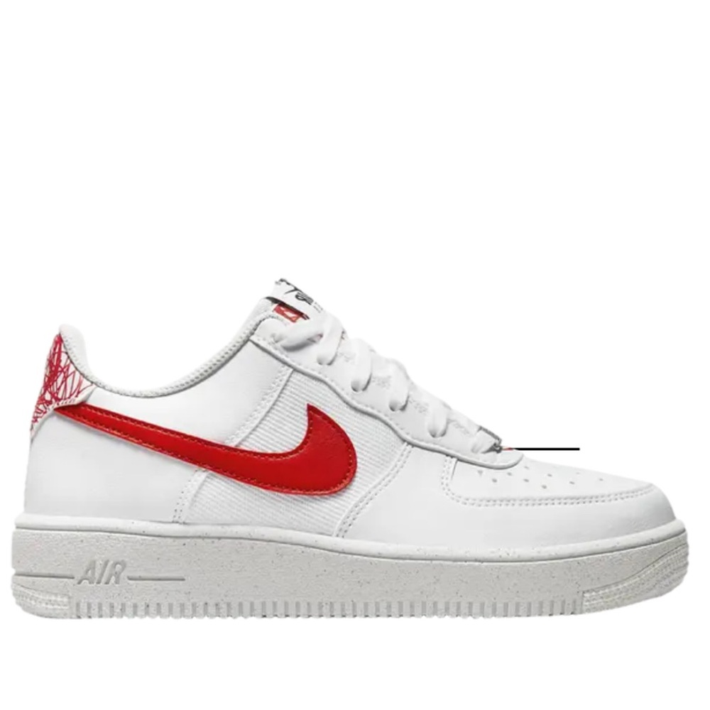 Nike AIR FORCE 1 CRATER NEXT NATURE WHITE RED' women 7.5/youth 6